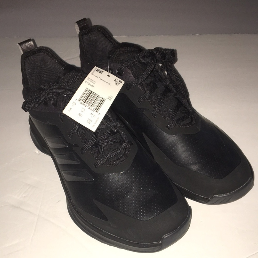NWT Adidas Men’s Baseball Black Speed Trainer 4 SL